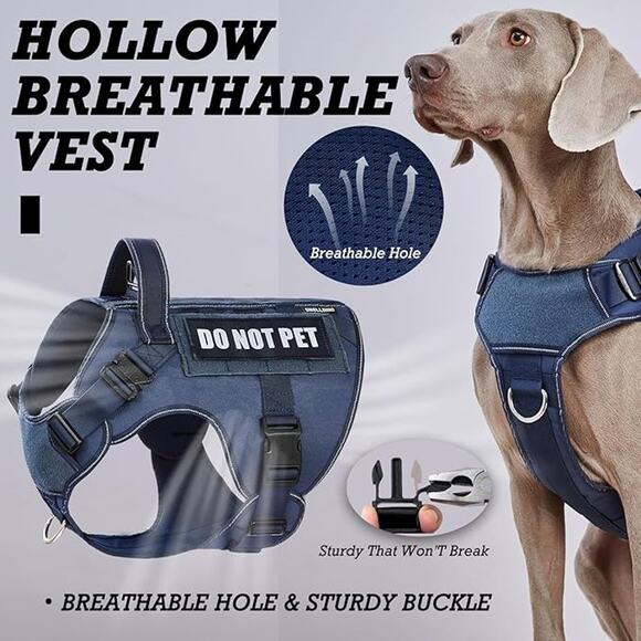New Size Large Heavy Duty Service Dog Harness with Handle - Picture 6 of 6